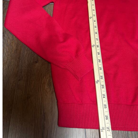 Varessa Terrano Red Women's Turtleneck Cotton Blend Sweater - Picture 7 of 8